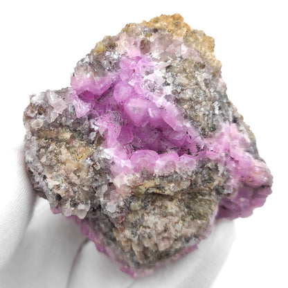252g Crystallized Cobalto Calcite - Pink Cobalt Calcite from Bou Azzer, Morocco - Salrose Calcite Crystal - Cobaltocalcite Mineral Specimen