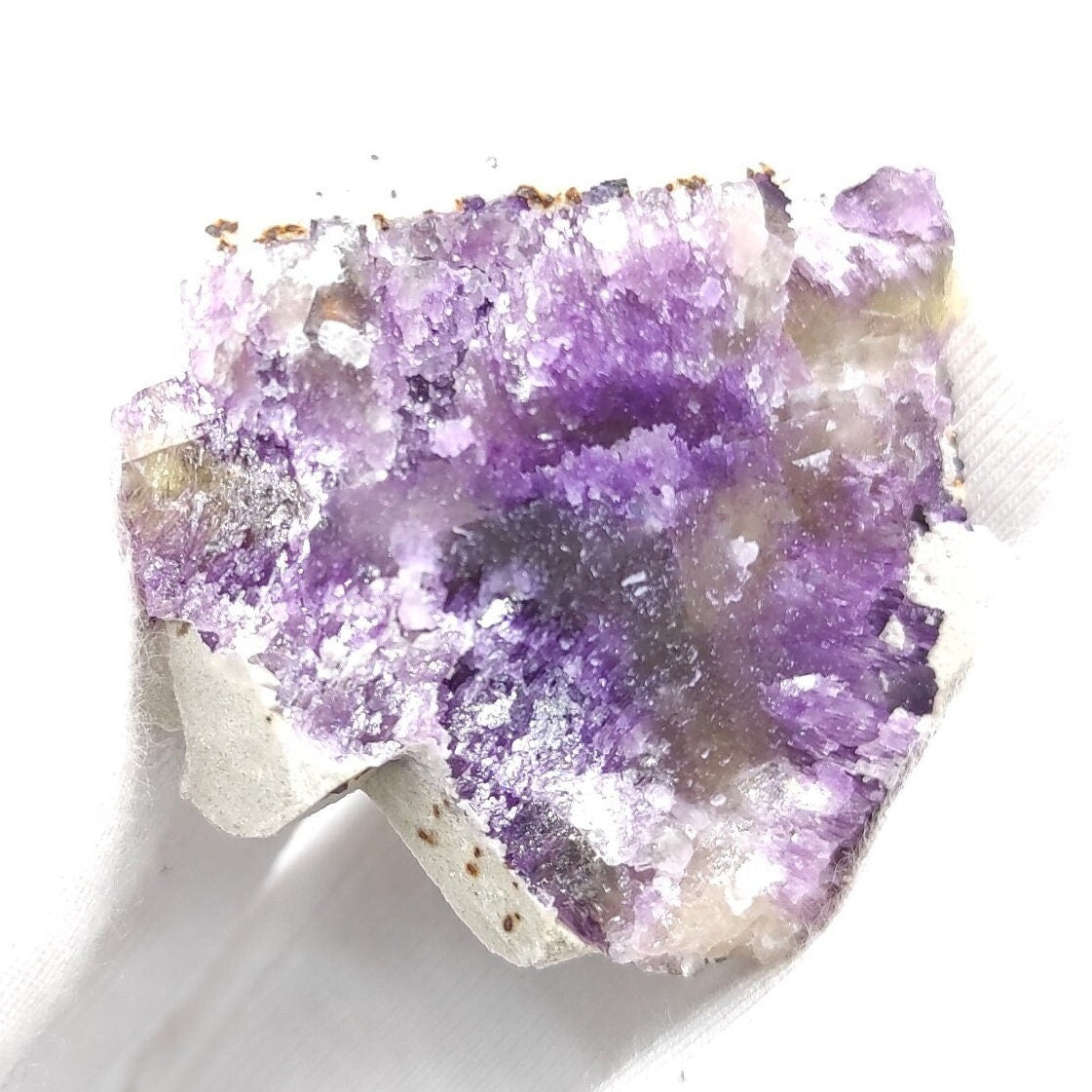 20g Illinois Fluorite Specimen - Purple Fluorite from Cave-in-Rock, Hardin County, Illinois - Natural Purple Fluorite Mineral Specimen
