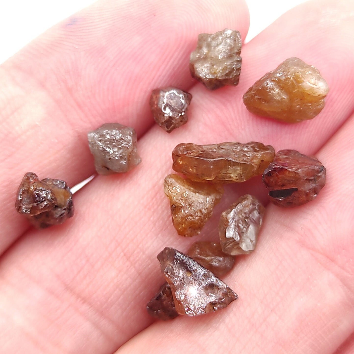 21ct Lot of Rough Zircon - Natural Zircon from Cambodia - Raw Zircon Gemstones - Loose Gems - Unheated & Untreated Gemstones