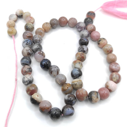 96ct / 12 Inch - 6mm Pink Opal Bead Strand - Natural Pink Opal Beads - Round Gemstone Beads - Bead Strand - Gem Beads - Drilled Gemstones