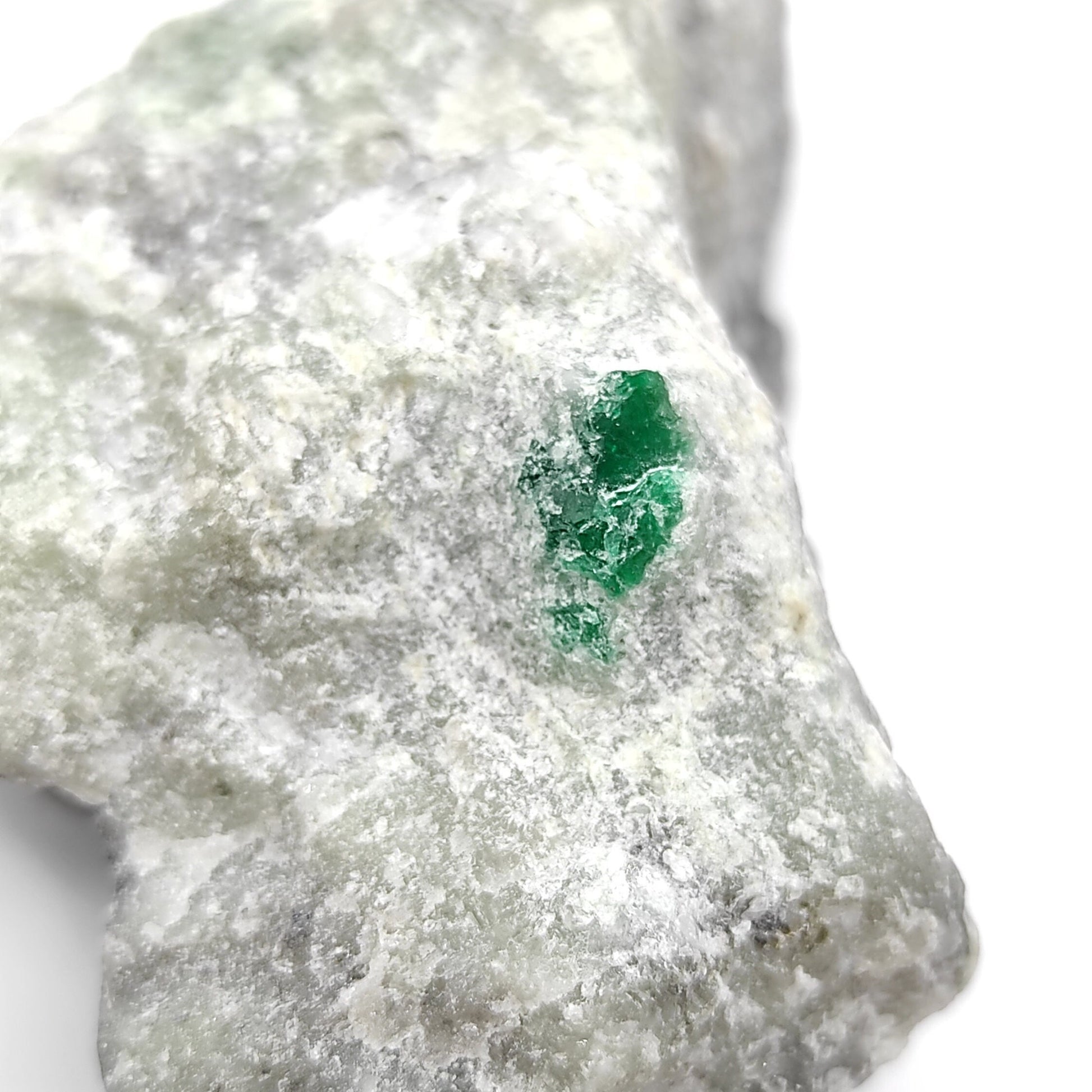 184g Green Emerald in Matrix - Natural Green Emerald Specimen - Rough Crystal from Pakistan - Green Emerald Chunk - Natural Gemstones