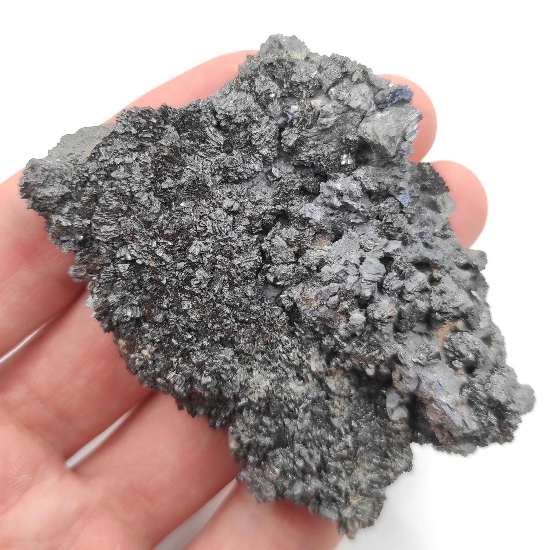 153g Black Sphalerite Specimen - Pine Point, Northwest Territories, Canada - Mineral Specimen - Black Sphalerite Crystals