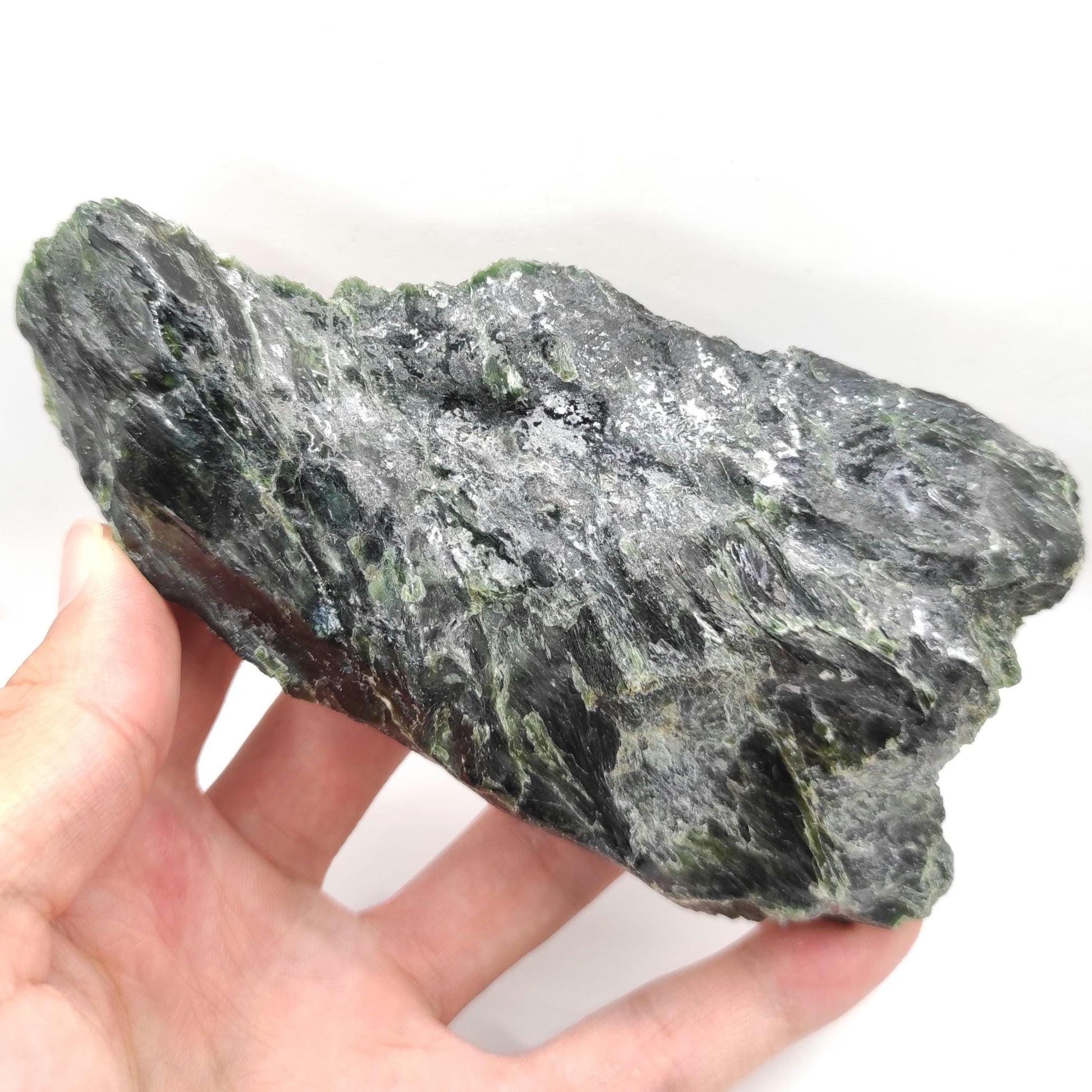 237g Serpentine Mineral - East Broughton, Quebec, Canada - Natural Green Serpentine Specimen - Large Mineral - Home Decor Minerals