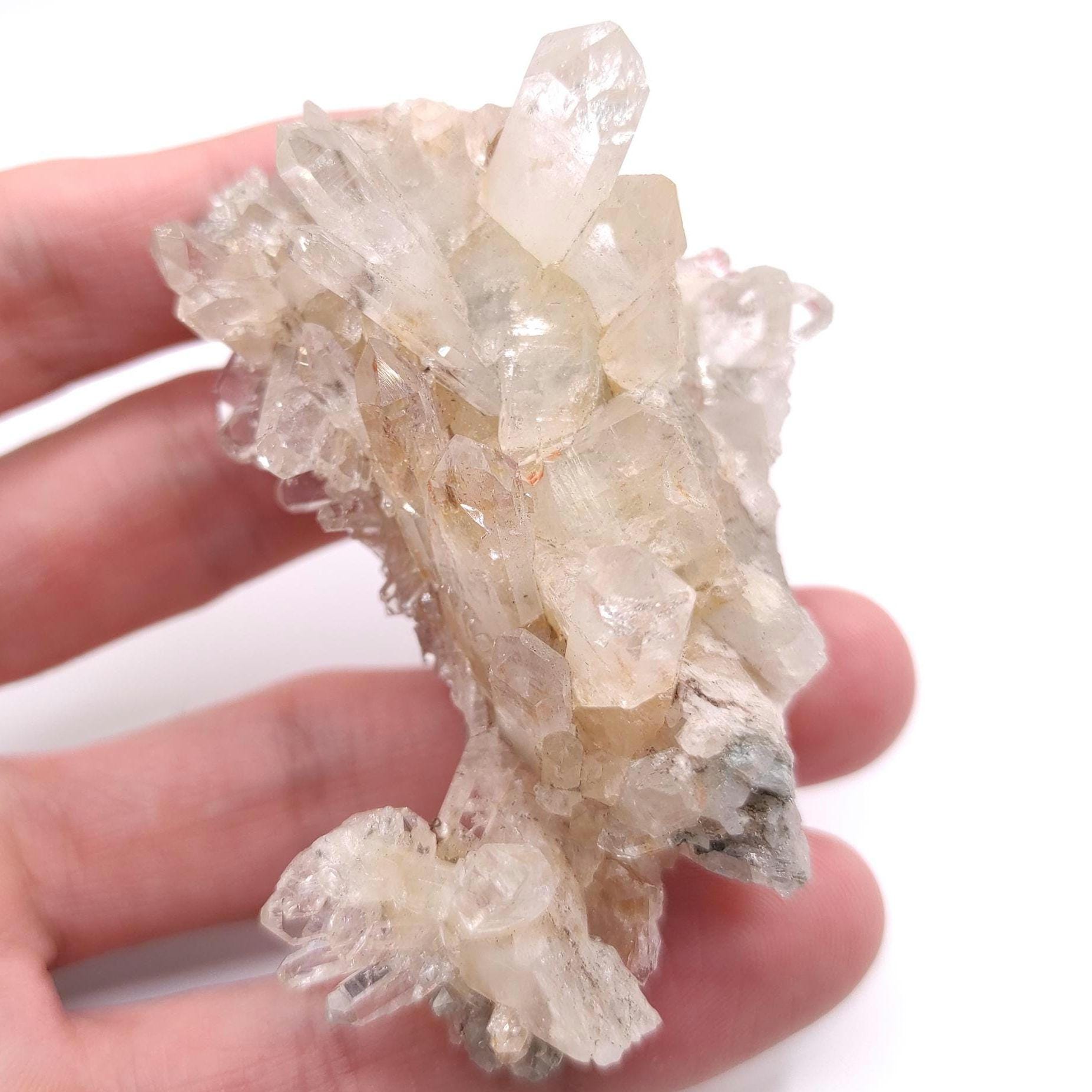 63g Clear Quartz Crystal Specimen - Clear Quartz Cluster from Belleza, Colombia - Quartz Crystals - Raw Quartz