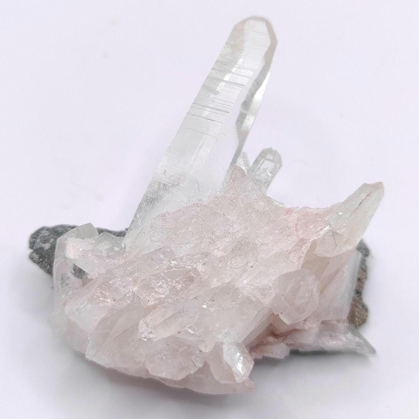 63g Clear Quartz Crystal Specimen - Clear Quartz Cluster from Belleza, Colombia - Quartz Crystals - Raw Quartz