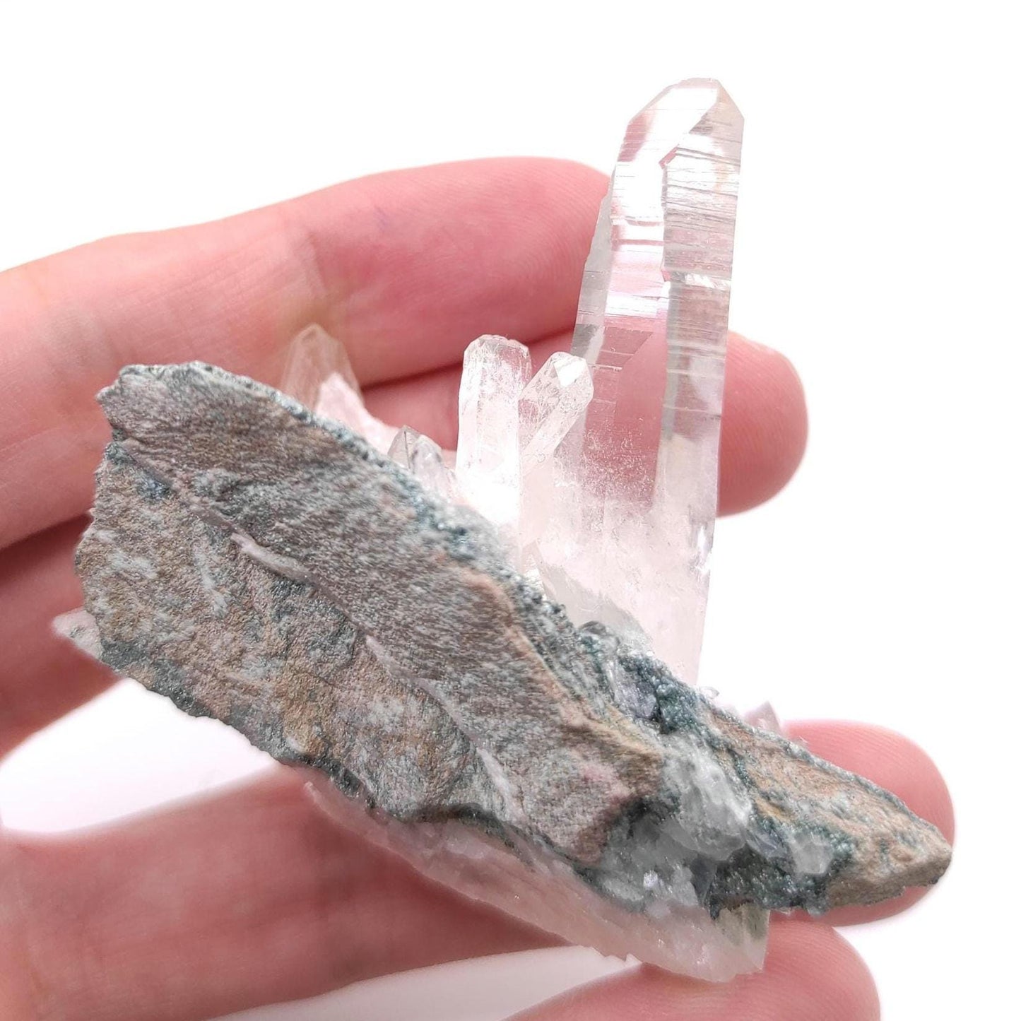 63g Clear Quartz Crystal Specimen - Clear Quartz Cluster from Belleza, Colombia - Quartz Crystals - Raw Quartz