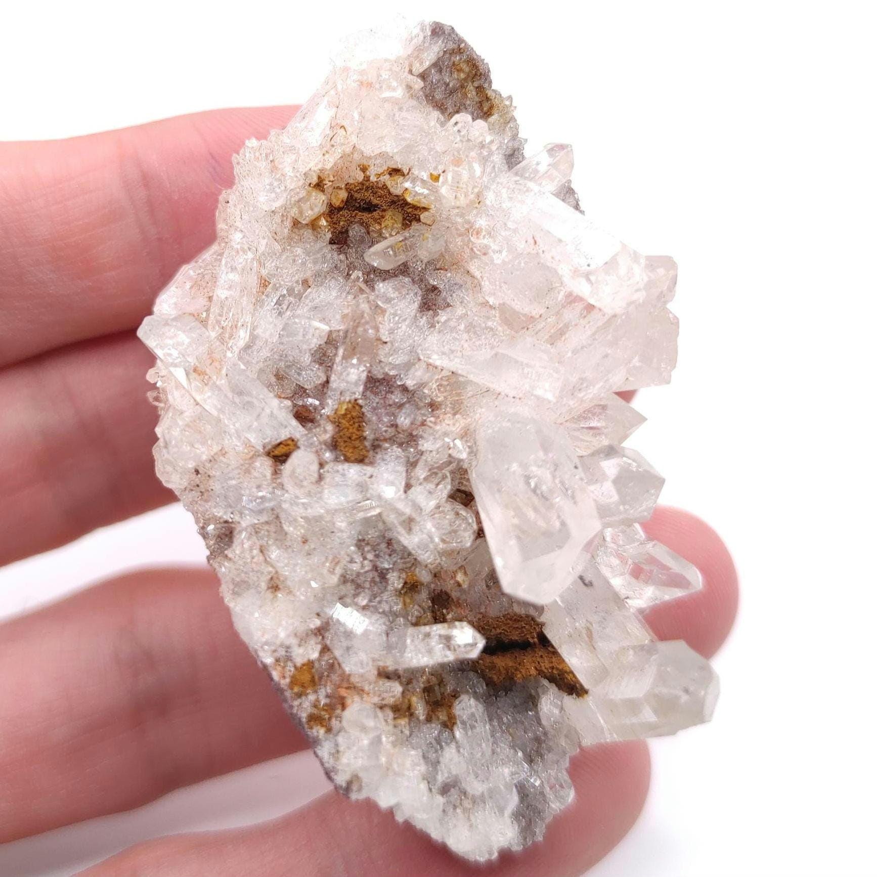 44g Clear Quartz Crystal Specimen - Clear Quartz Cluster from Belleza, Colombia - Quartz Crystals - Raw Quartz