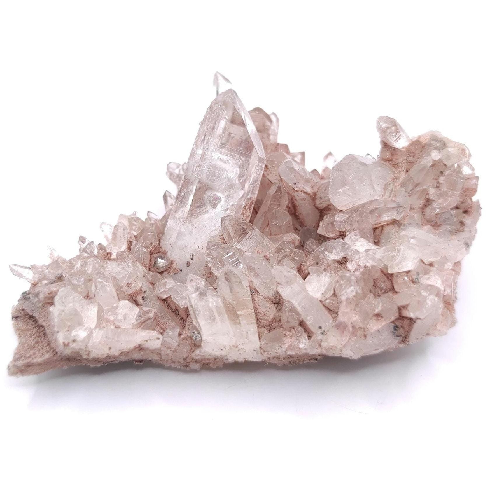 73g Natural Pink Lithium Coated Quartz Crystal - Bolivar, Santander, Colombia - Pink Quartz Cluster - Crystallized Quartz Mineral Specimen