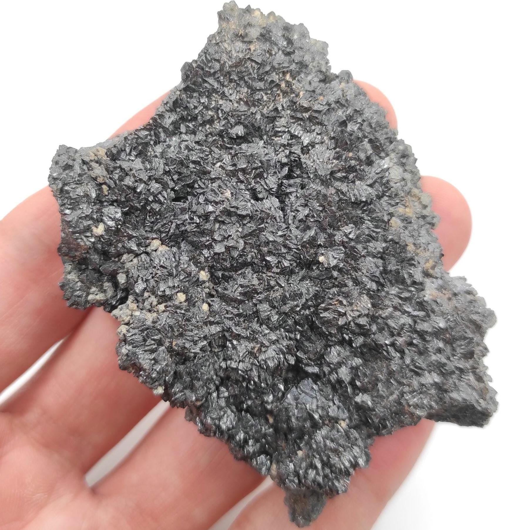 153g Black Sphalerite Specimen - Pine Point, Northwest Territories, Canada - Mineral Specimen - Black Sphalerite Crystals