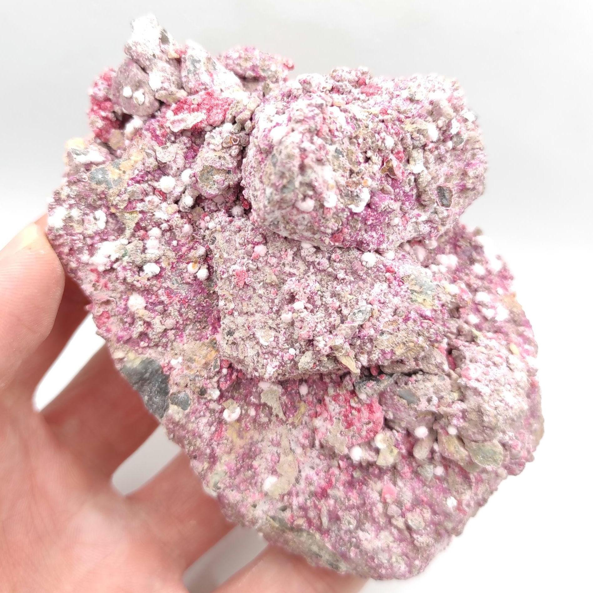 303g Rare Picropharmacolite Mineral - Rare Mineral Specimens - Bou Azzer, Morocco - Raw Pink Minerals - Mineral Collector's Piece