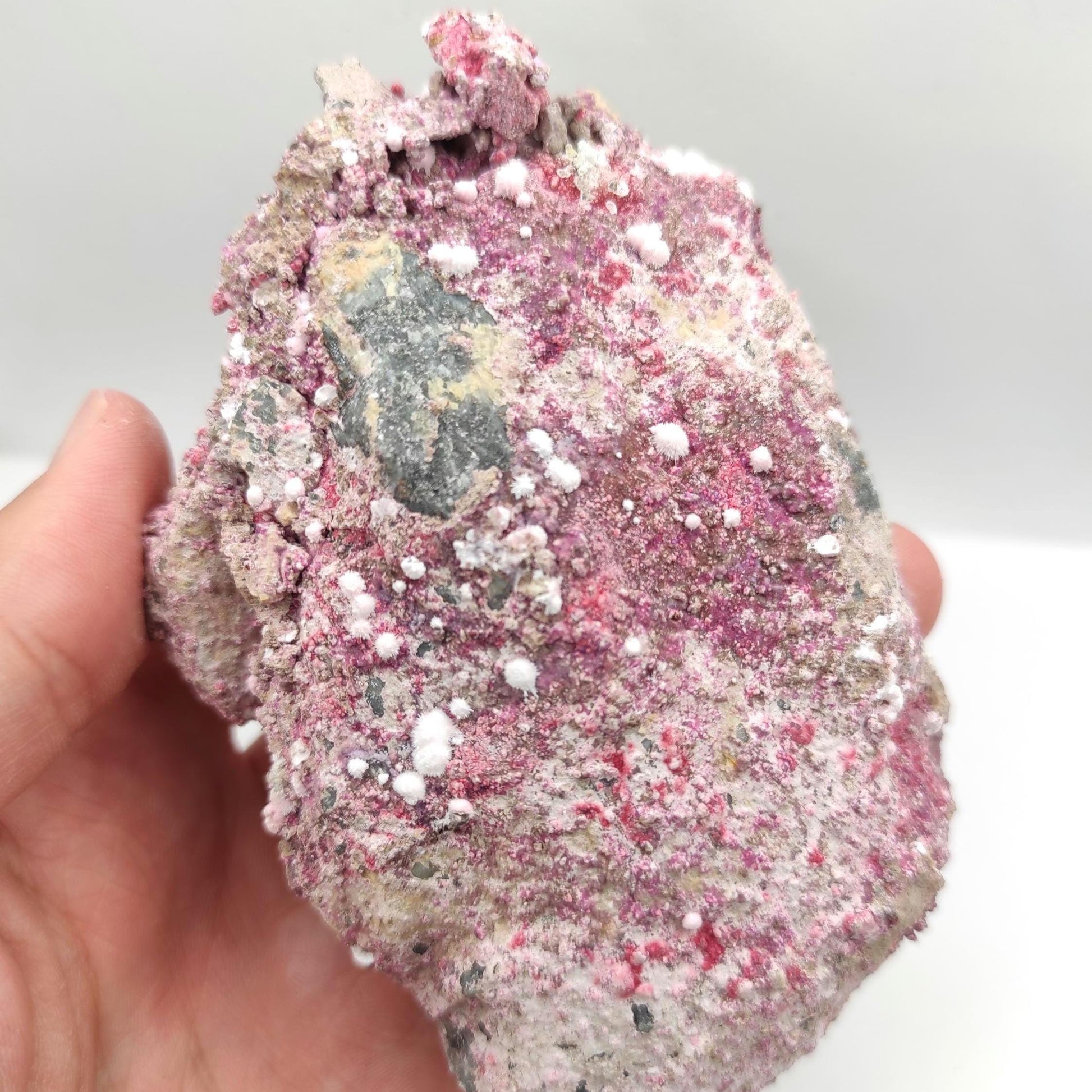 303g Rare Picropharmacolite Mineral - Rare Mineral Specimens - Bou Azzer, Morocco - Raw Pink Minerals - Mineral Collector's Piece