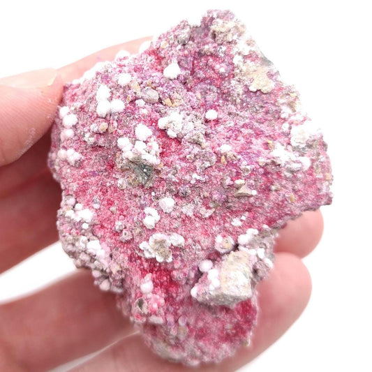 172g Rare Picropharmacolite Mineral - Rare Mineral Specimens - Bou Azzer, Morocco - Raw Pink Minerals - Mineral Collector's Piece