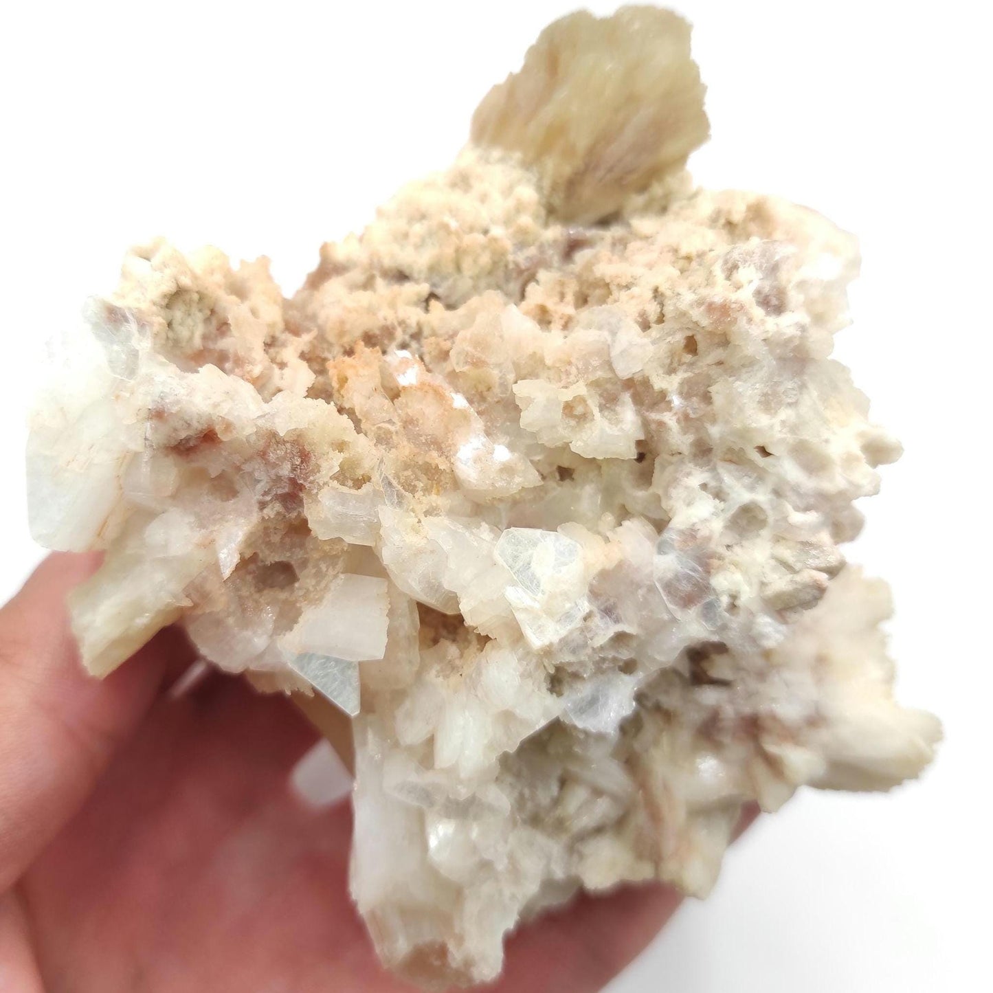 253g Stilbite Crystal Specimen - Wasson's Bluff, Nova Scotia - Zeolites from Canada - Natural Mineral Specimen - Natural Canadian Stilbite