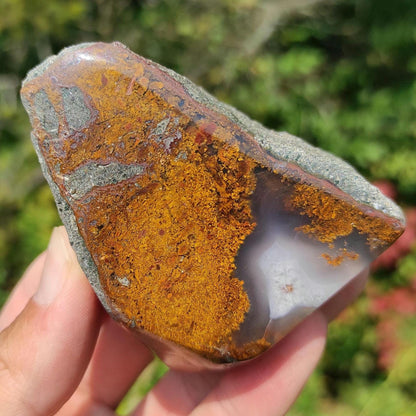 187g Bay of Fundy Agate - Polished Agate Piece from Parrsboro, Minas Basin, Nova Scotia, Canada - Canadian Agate - Raw & Polished Agate