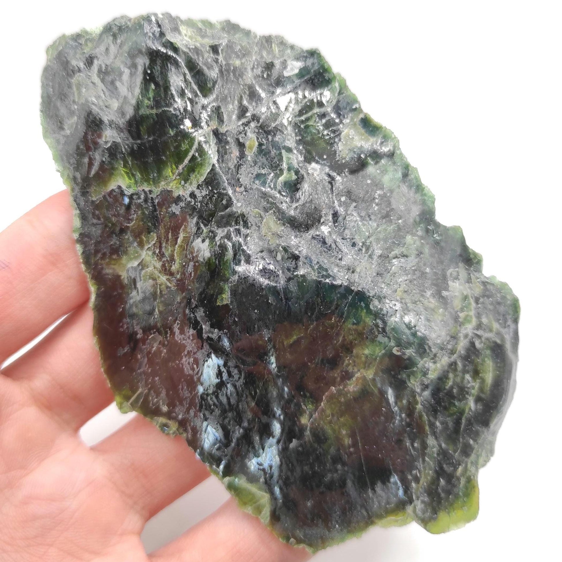 114g Serpentine Mineral - East Broughton, Quebec, Canada - Natural Green Serpentine Specimen - Large Mineral - Home Decor Minerals