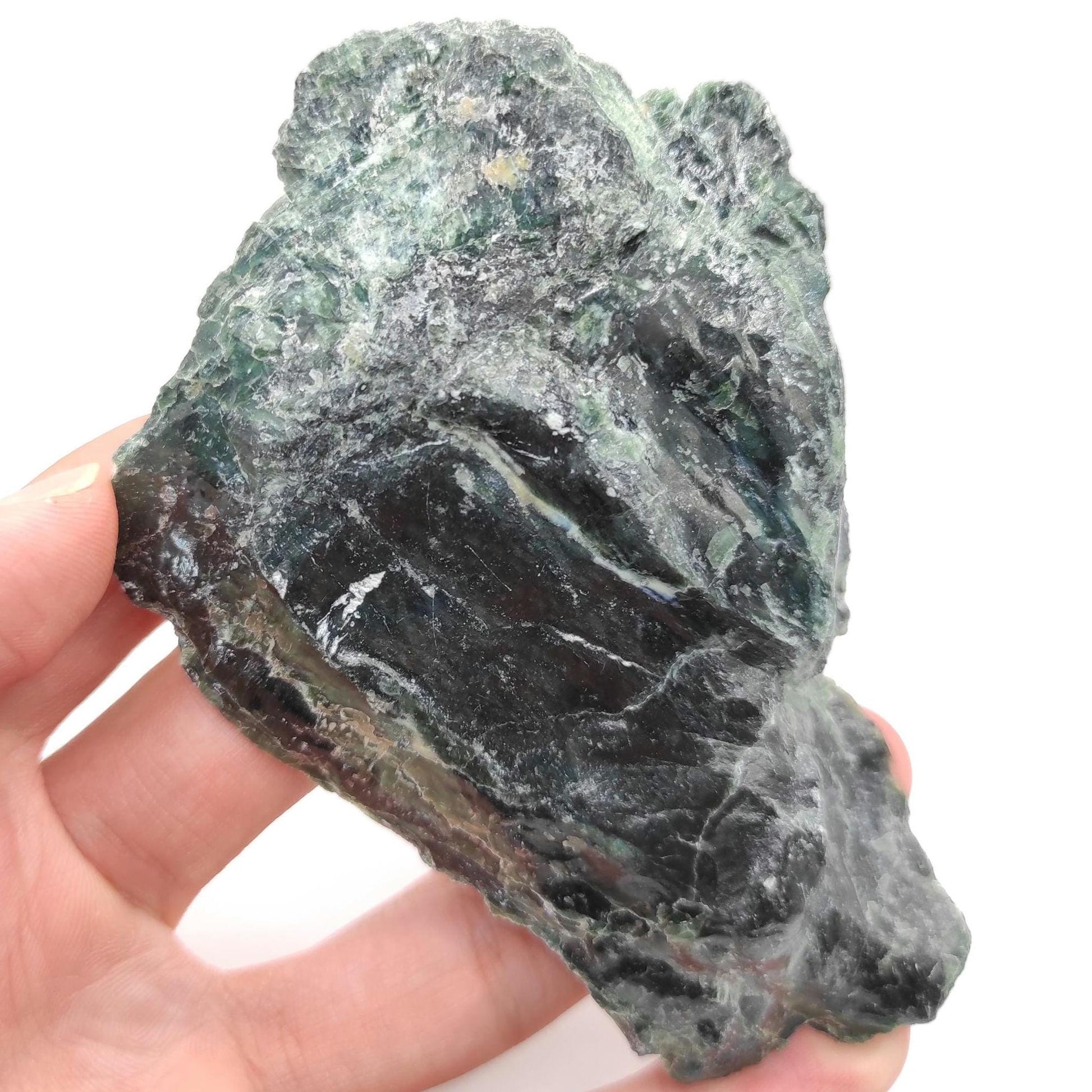 120g Serpentine Mineral - East Broughton, Quebec, Canada - Natural Green Serpentine Specimen - Large Mineral - Home Decor Minerals