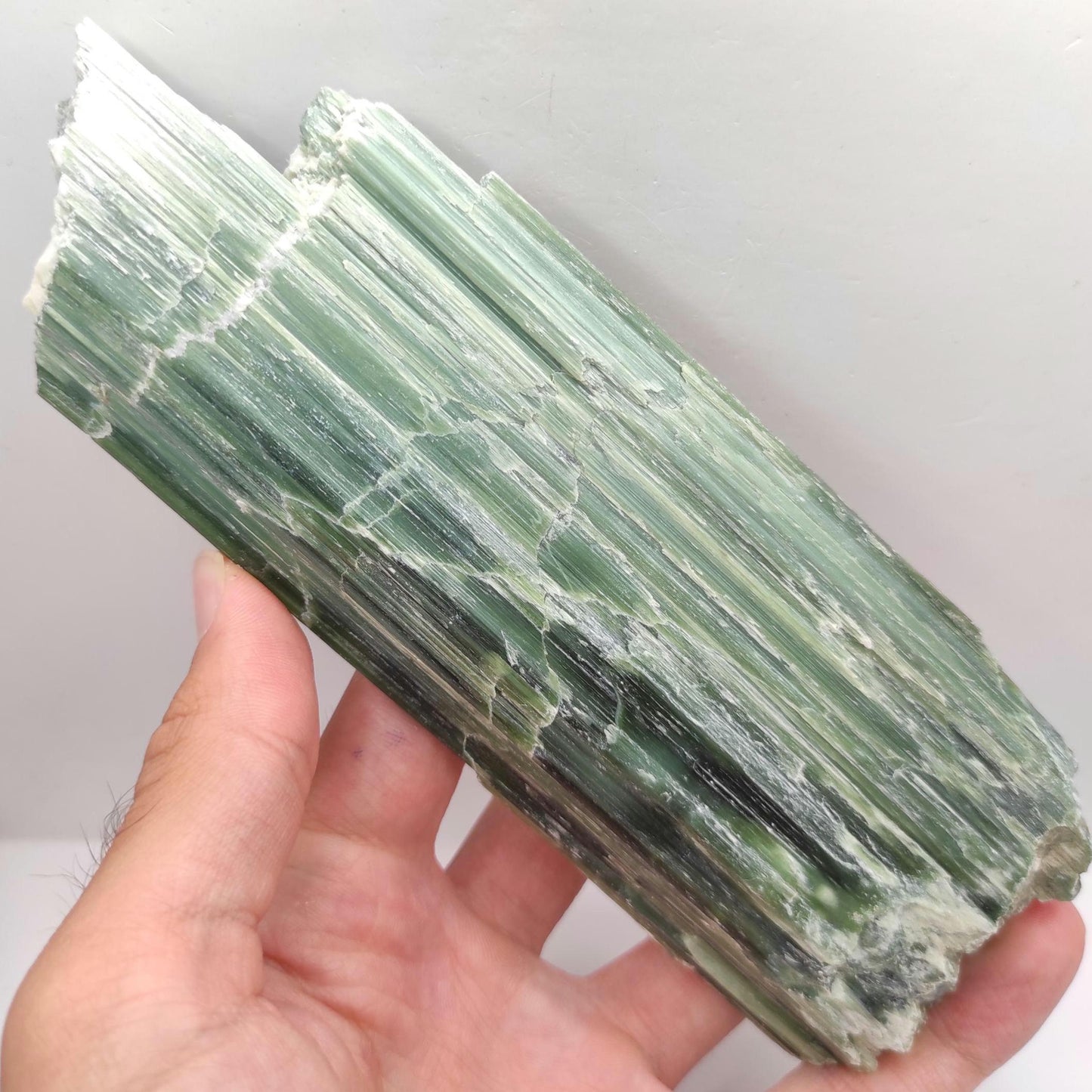 255g Actinolite Serpentine Mineral - East Broughton, Quebec, Canada - Natural Green Serpentine Specimen - Large Mineral - Home Decor Mineral