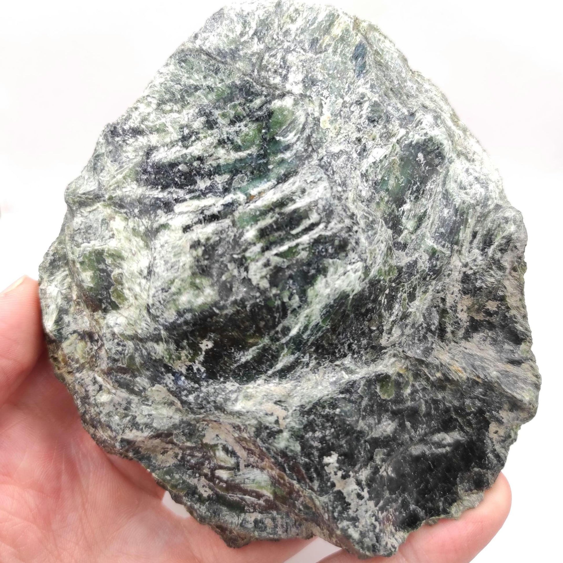 368g Serpentine Mineral - East Broughton, Quebec, Canada - Natural Green Serpentine Specimen - Large Mineral - Home Decor Minerals