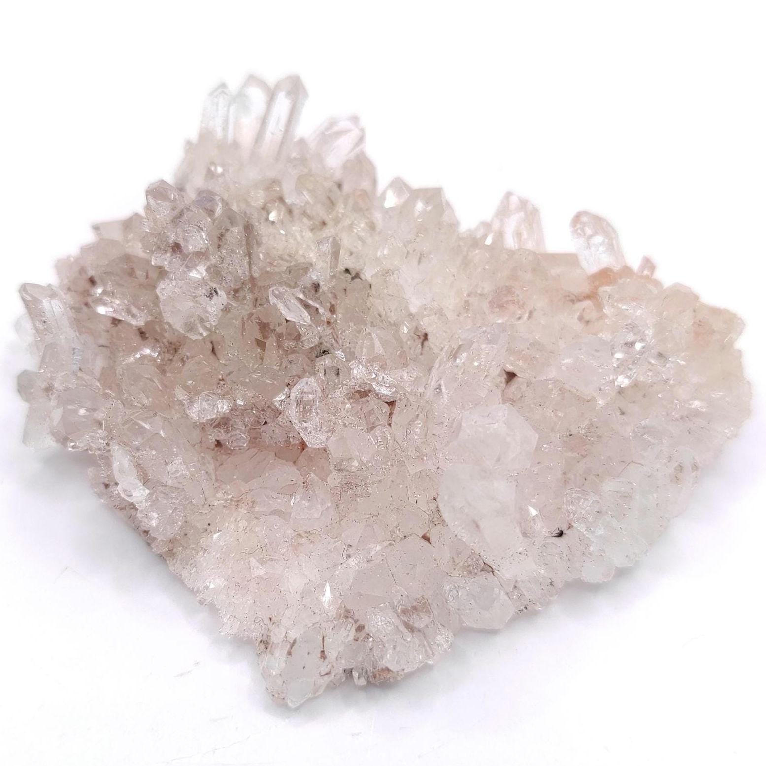 45g Natural Pink Lithium Coated Quartz Crystal - Bolivar, Santander, Colombia - Pink Quartz Cluster - Crystallized Quartz Mineral Specimen