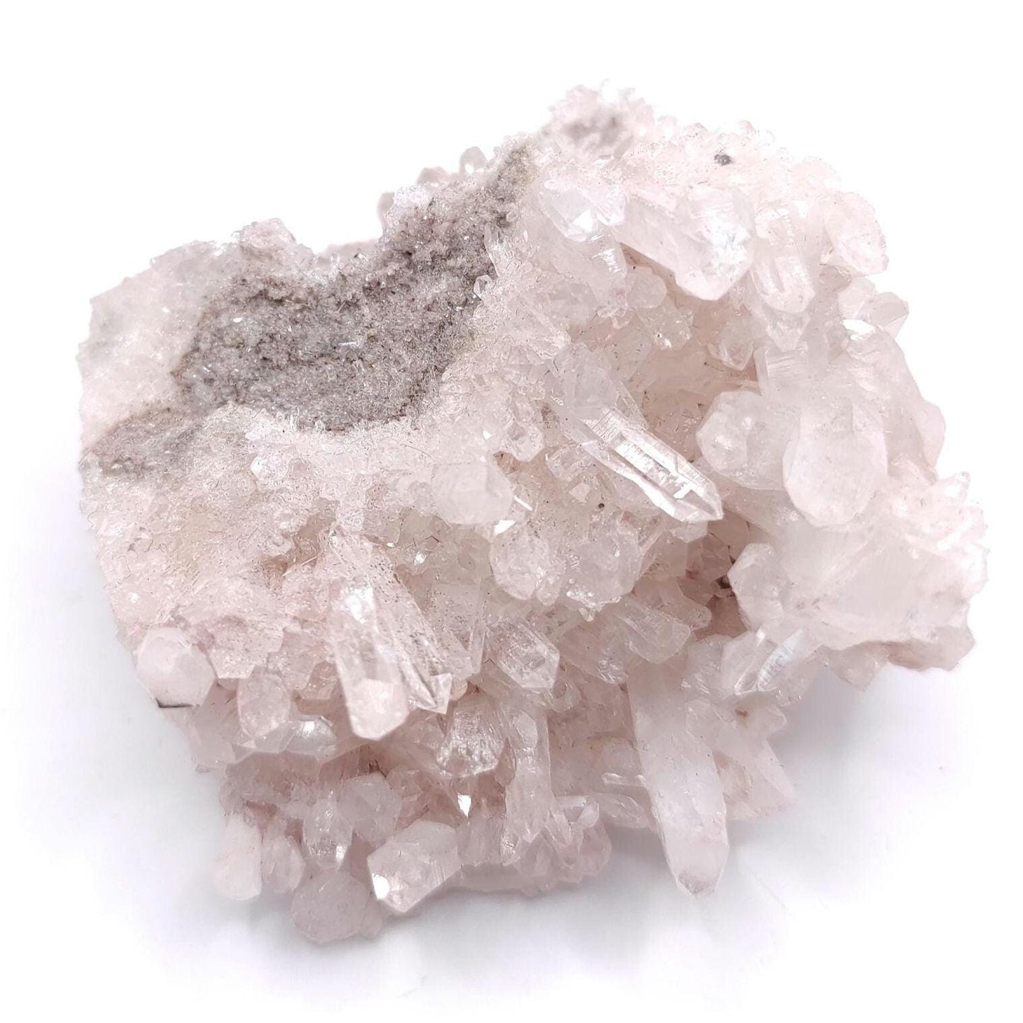 120g Natural Pink Lithium Coated Quartz Crystal - Bolivar, Santander, Colombia - Pink Quartz Cluster - Crystallized Quartz Mineral Specimen