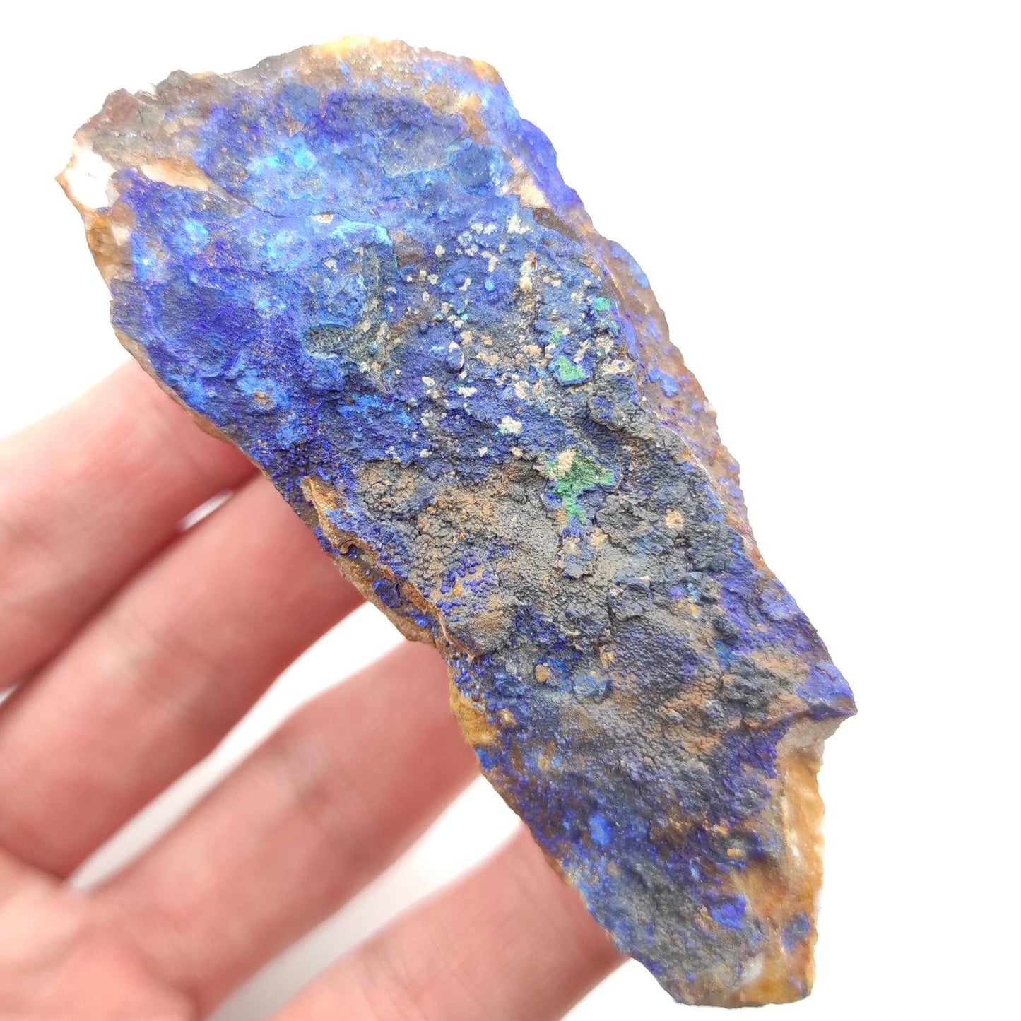 90g Azurite Mineral Specimen - Blue Azurite from Sidi Ayad, Morocco - Natural Raw Azurite Mineral - Rough Azurite Crystal