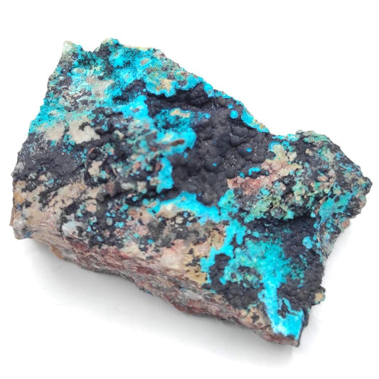 61g Blue Chrysocolla on Matrix - Tyrone, New Mexico - Rough Chrysocolla - Natural Chrysocolla Mineral Specimen - Raw Crystals