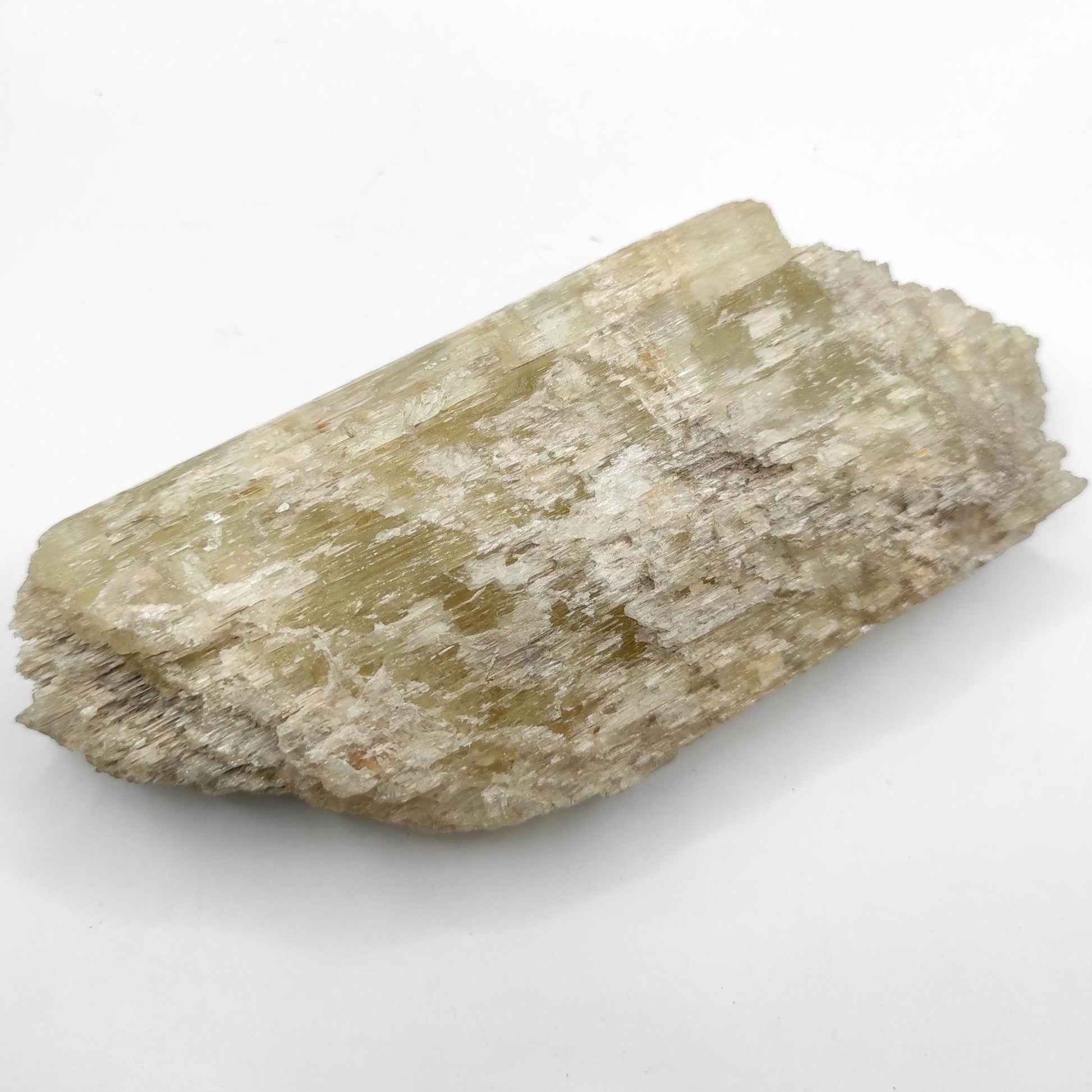 556g Green Kunzite Mineral Specimen (Heated)