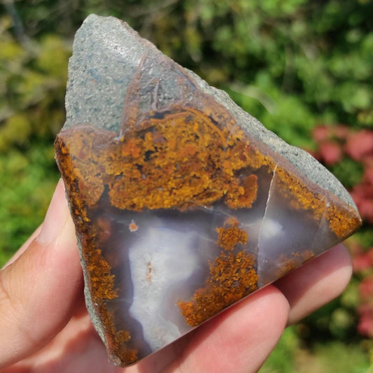 187g Bay of Fundy Agate - Polished Agate Piece from Parrsboro, Minas Basin, Nova Scotia, Canada - Canadian Agate - Raw & Polished Agate