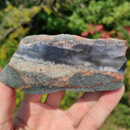 294g Bay of Fundy Agate - Polished Agate Piece from Parrsboro, Minas Basin, Nova Scotia, Canada - Canadian Agate - Raw & Polished Agate