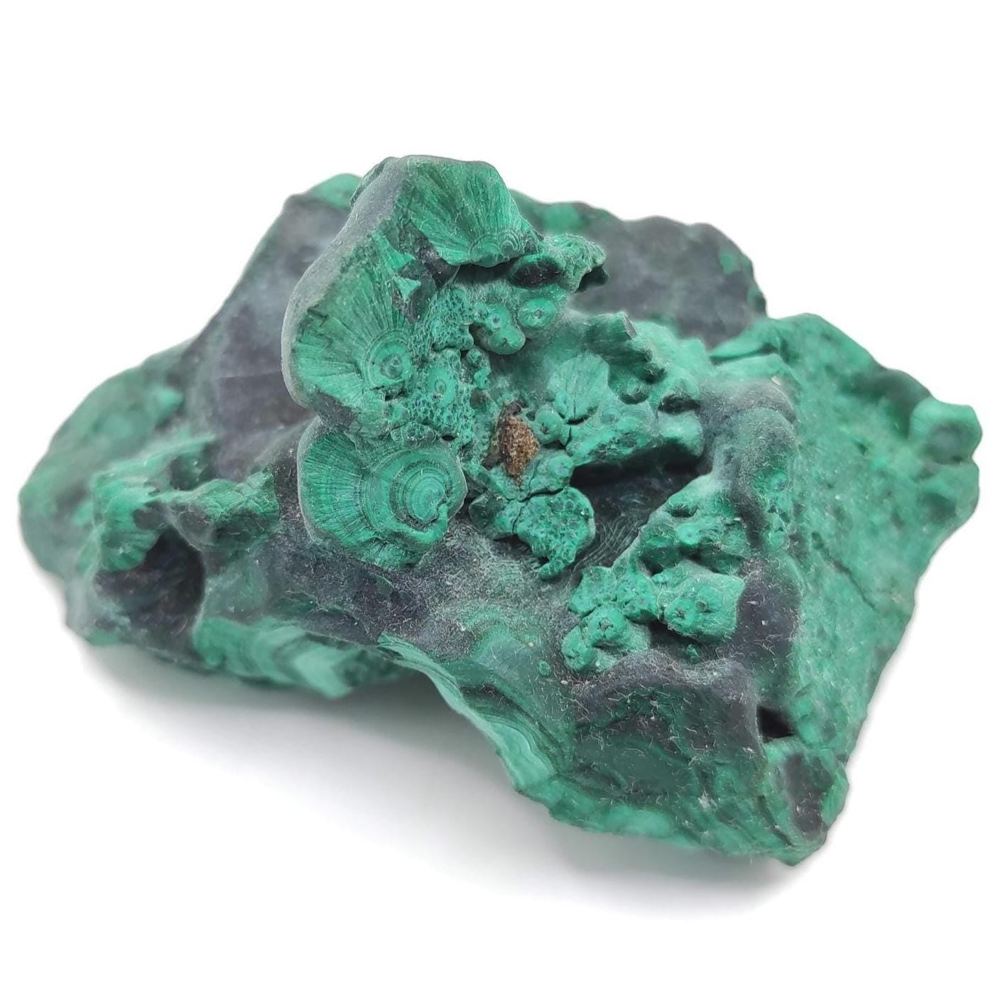 133g High Quality Malachite Specimen - Malachite Mineral from Katanga, Congo - Raw Malachite Crystal - Green Malachite - Velvet Malachite