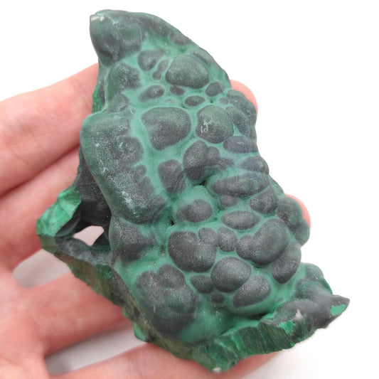 157g High Quality Malachite Specimen - Malachite Mineral from Katanga, Congo - Raw Malachite Crystal - Green Malachite - Velvet Malachite