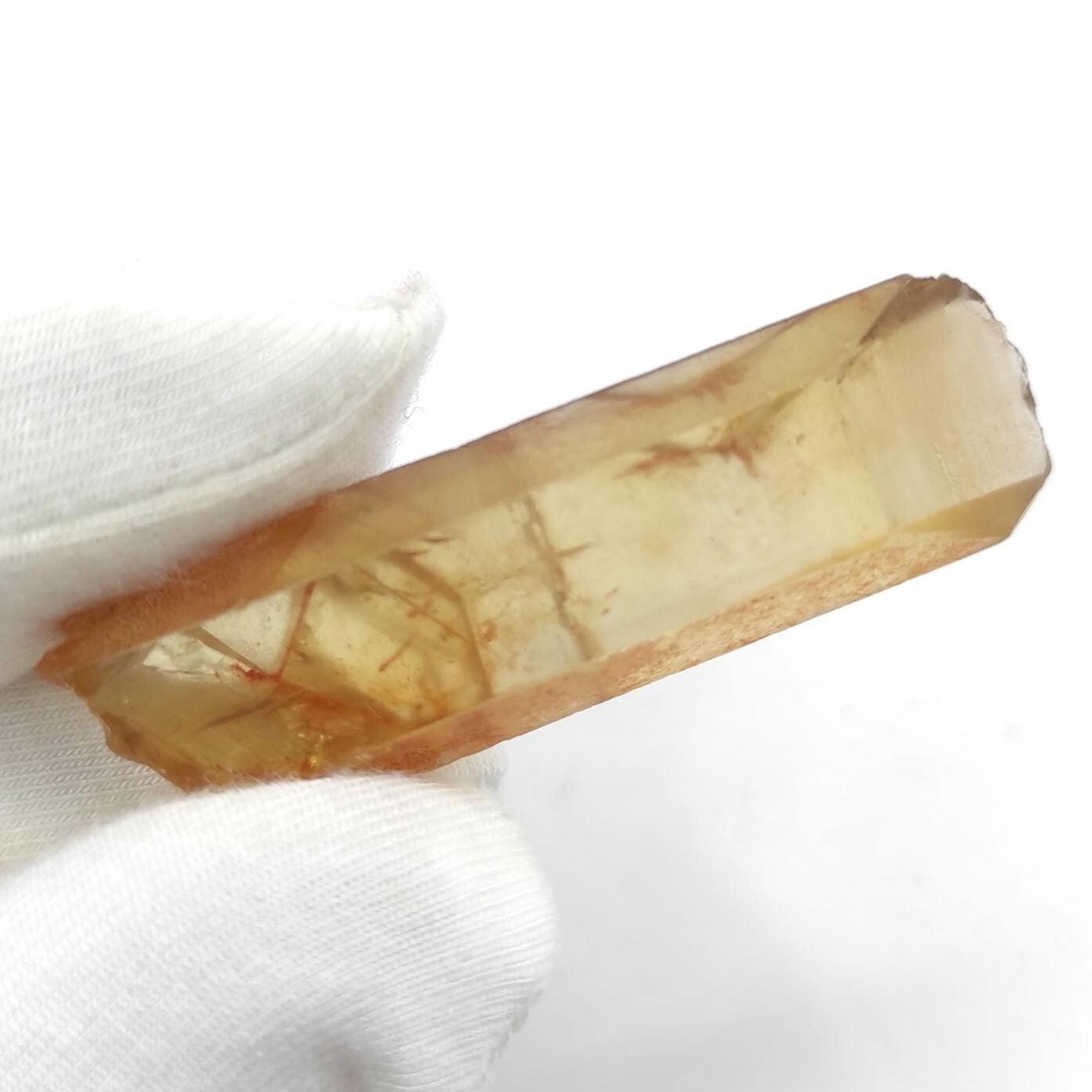 8g (Genuine) Natural Citrine Crystal from Mansa, Zambia - Rough Citrine Point - Unheated Citrine - Untreated Citrine - Natural Crystals