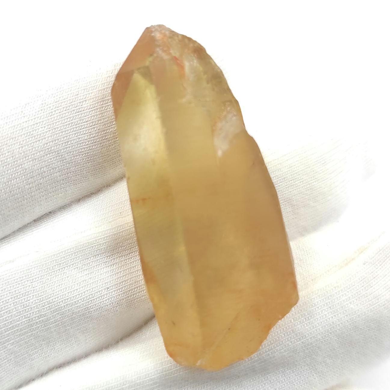 11g (Genuine) Natural Citrine Crystal from Mansa, Zambia - Rough Citrine Point - Unheated Citrine - Untreated Citrine - Natural Crystals