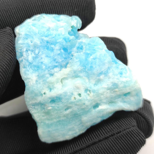 60g Blue Aragonite Mineral Specimen - Blue Aragonite Crystal - Natural Crystal Specimens - Raw Aragonite Crystal from Balochistan, Pakistan