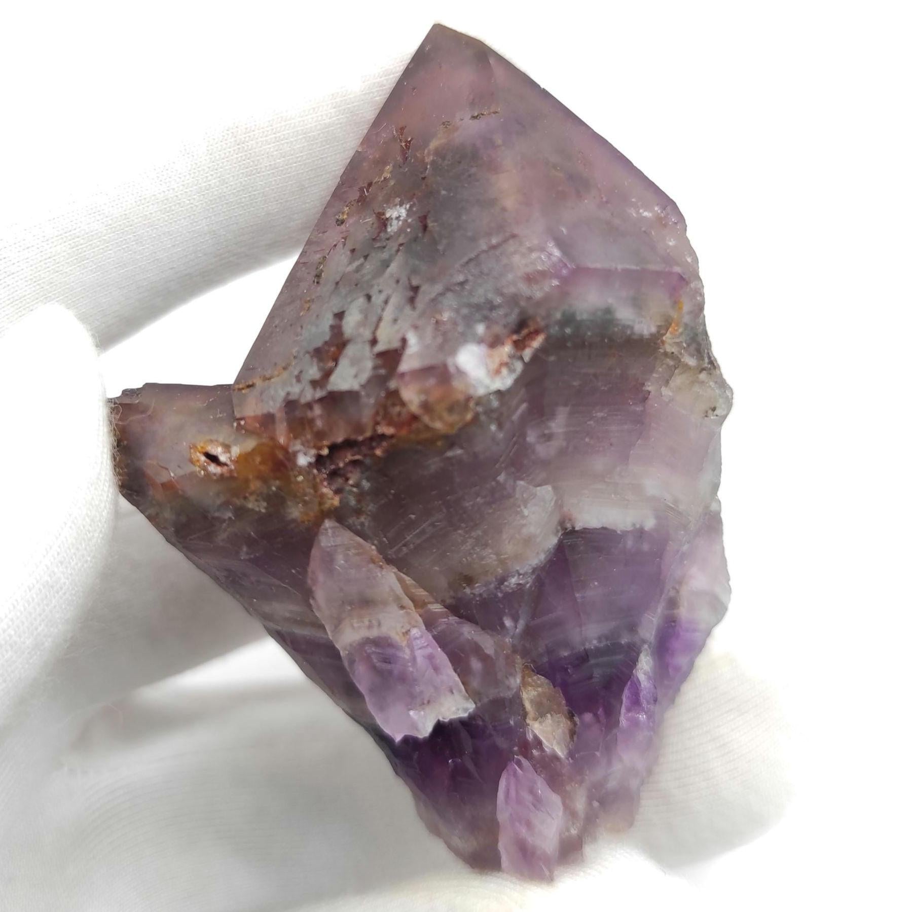 82g Thunder Bay Amethyst Point - Hematite Coated Amethyst - Canadian Amethyst Crystal - Amethyst Thunder Bay - Mineral Specimen