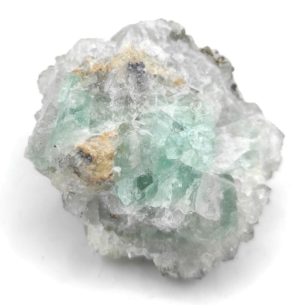 40g Green Fluorite and Quartz