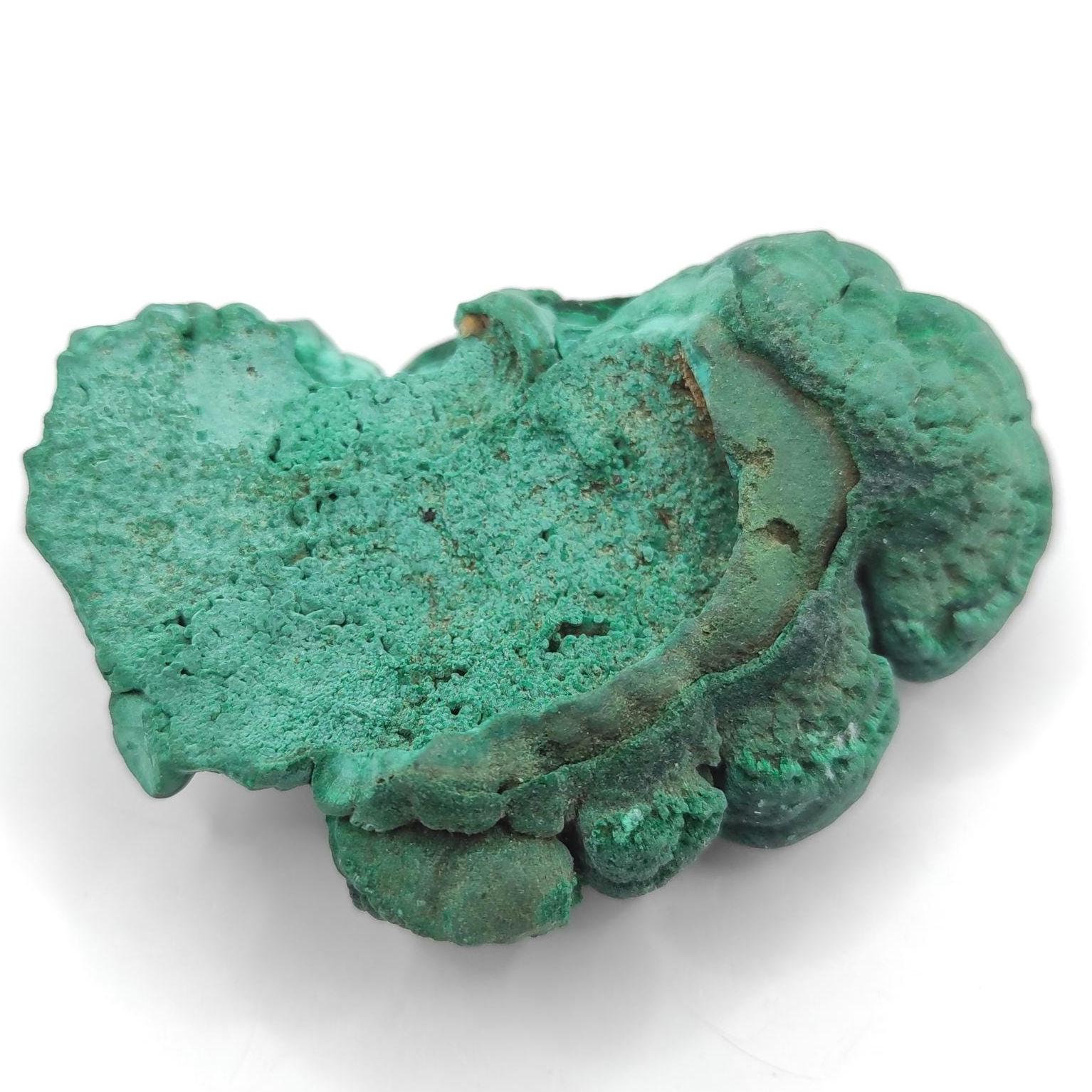 72g High Quality Malachite Specimen - Malachite Mineral from Katanga, Congo - Raw Malachite Crystal - Green Malachite - Velvet Malachite