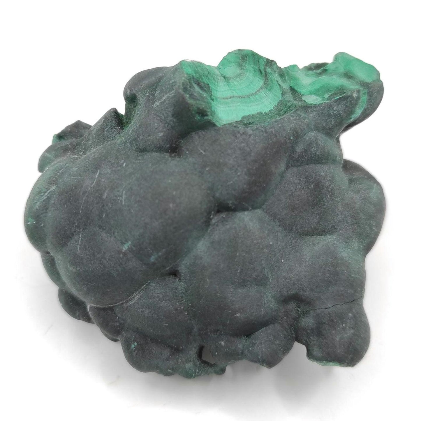 128g High Quality Malachite Specimen - Malachite Mineral from Katanga, Congo - Raw Malachite Crystal - Green Malachite - Velvet Malachite