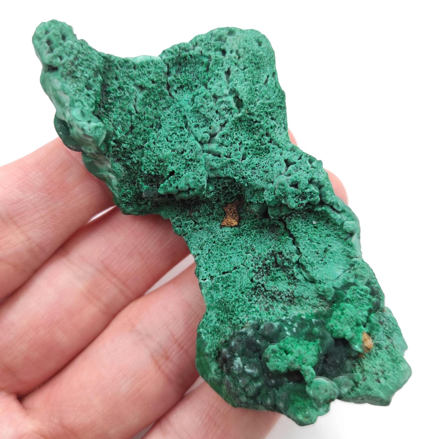 62g High Quality Malachite Specimen - Malachite Mineral from Katanga, Congo - Raw Malachite Crystal - Green Malachite - Velvet Malachite