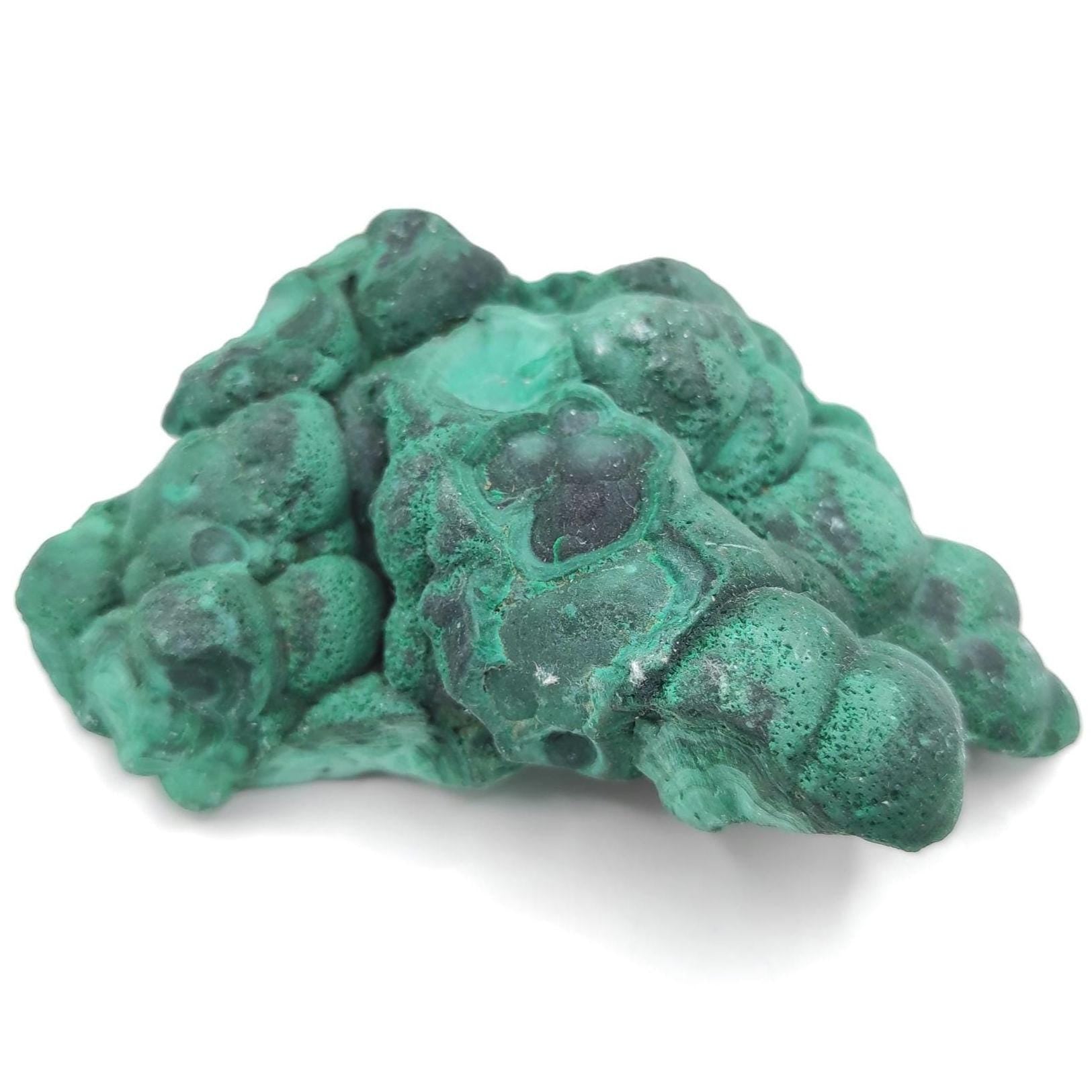 124g High Quality Malachite Specimen - Malachite Mineral from Katanga, Congo - Raw Malachite Crystal - Green Malachite - Velvet Malachite