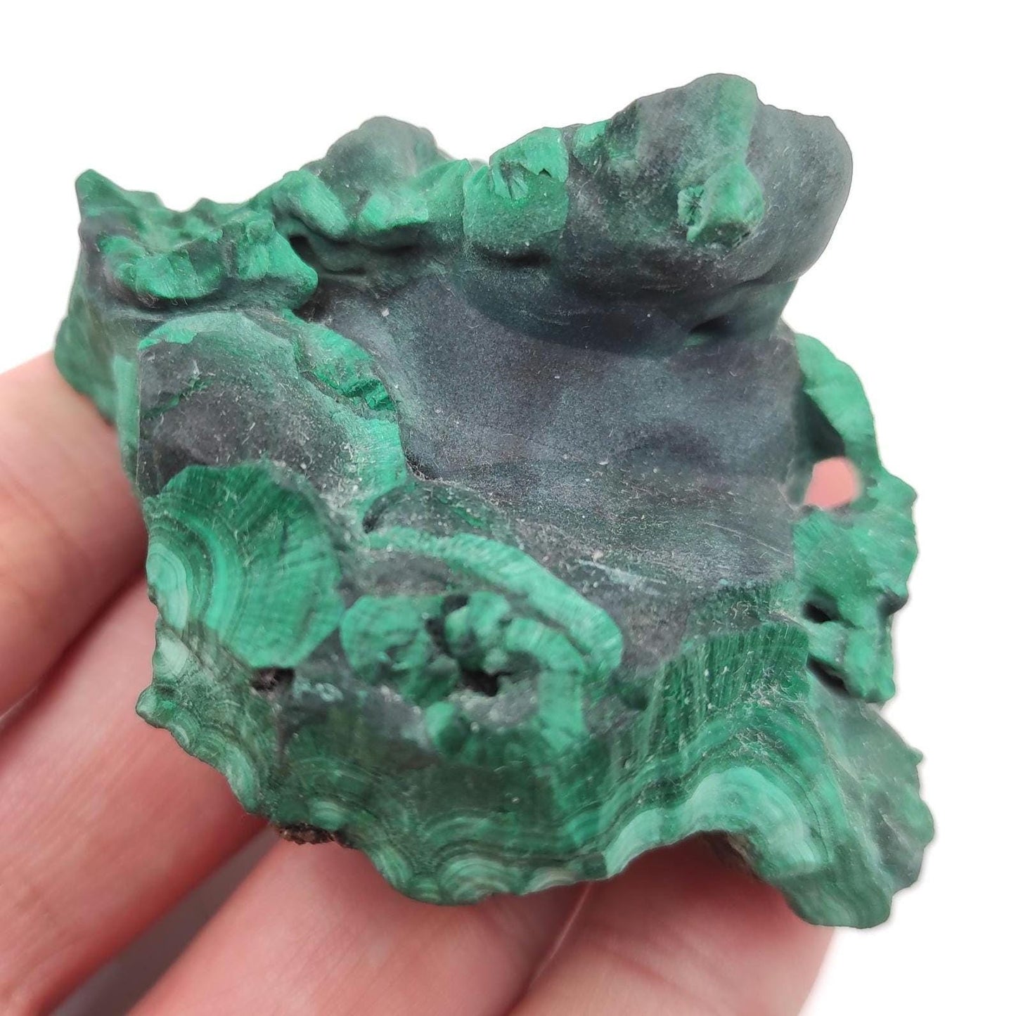 133g High Quality Malachite Specimen - Malachite Mineral from Katanga, Congo - Raw Malachite Crystal - Green Malachite - Velvet Malachite