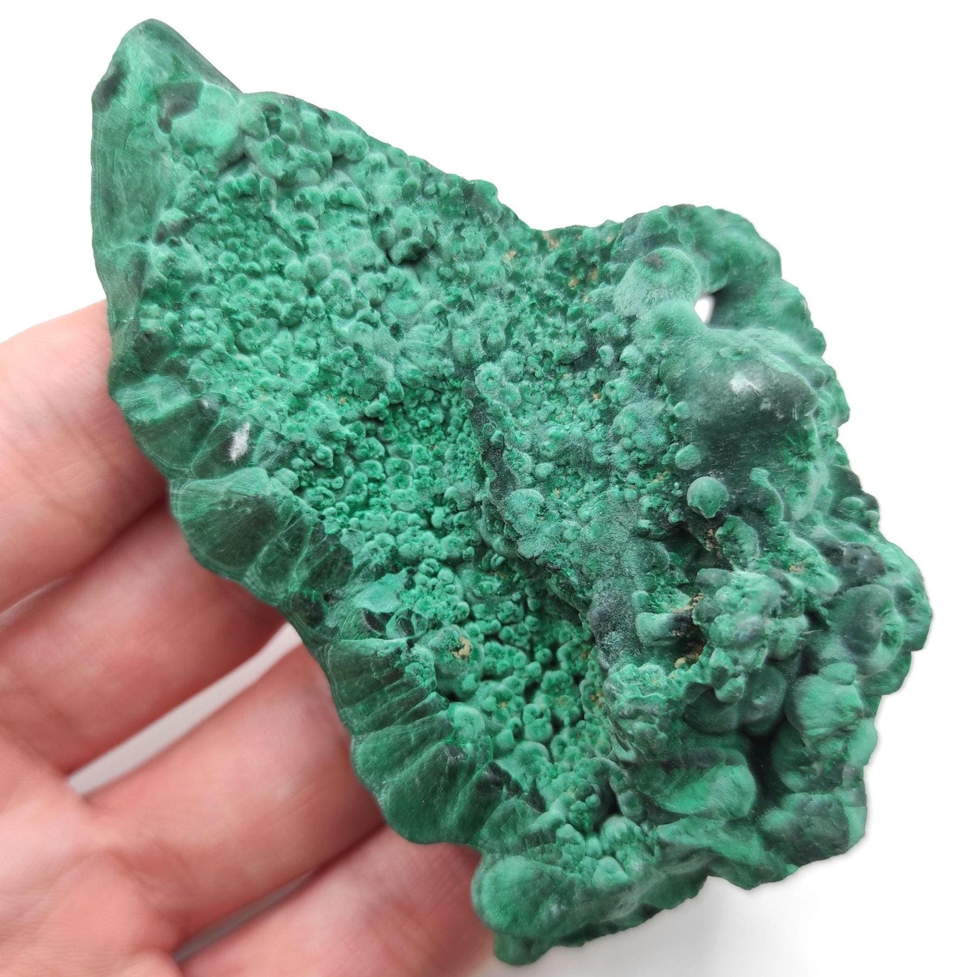 157g High Quality Malachite Specimen - Malachite Mineral from Katanga, Congo - Raw Malachite Crystal - Green Malachite - Velvet Malachite