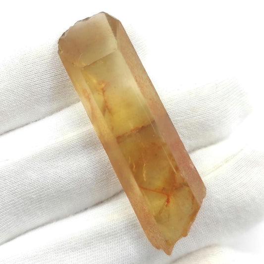 8g (Genuine) Natural Citrine Crystal from Mansa, Zambia - Rough Citrine Point - Unheated Citrine - Untreated Citrine - Natural Crystals