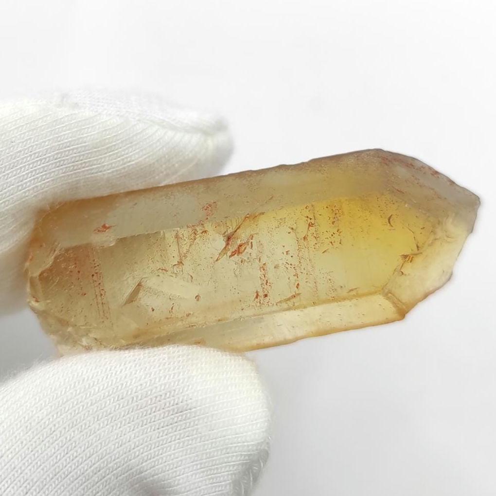 8g (Genuine) Natural Citrine Crystal from Mansa, Zambia - Rough Citrine Point - Unheated Citrine - Untreated Citrine - Natural Crystals