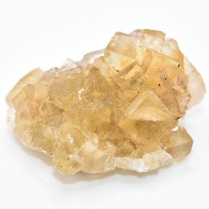 25g Spanish Fluorite - Yellow Fluorite from Moscona Mine, Asturias, Spain - Natural Yellow Fluorite - Raw Cubic Fluorite - Mineral Specimen