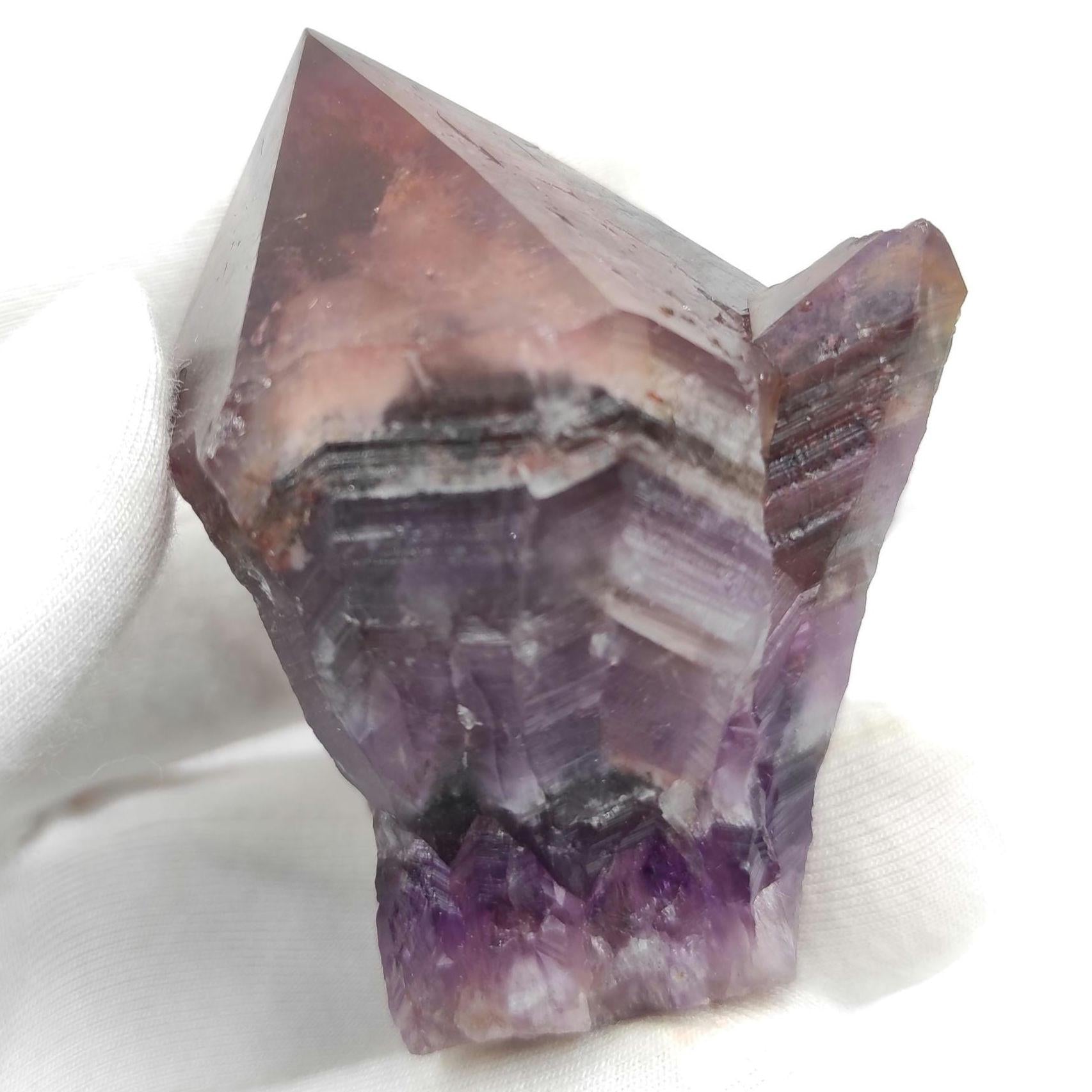 82g Thunder Bay Amethyst Point - Hematite Coated Amethyst - Canadian Amethyst Crystal - Amethyst Thunder Bay - Mineral Specimen