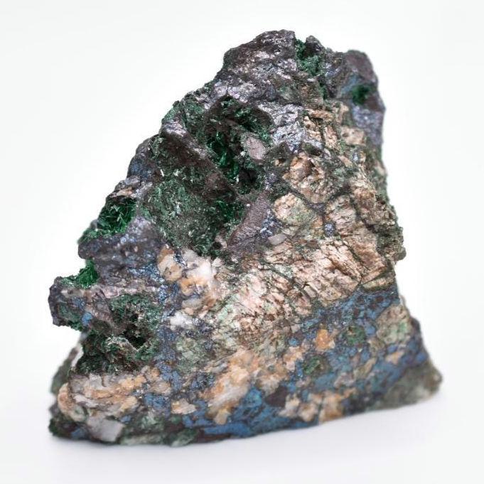 225g High Quality Brochantite - Bou Azzer, Morocco - Brochantite Mineral Specimen - Brochantite in Matrix - Green Brochantite Crystal