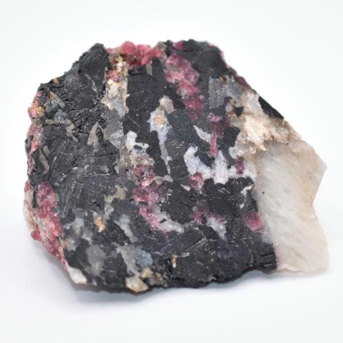 148g Eudialyte Mineral Specimen - Eudialyte Crystal - Pink Eudialyte from Kipawa Region, Quebec - Rough Eudialyte Mineral - Canadian Mineral