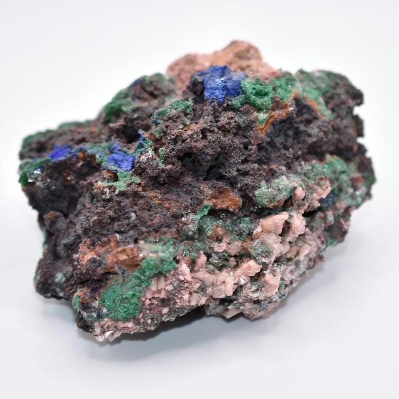 450g Azurite and Malachite with Pink Dolomite