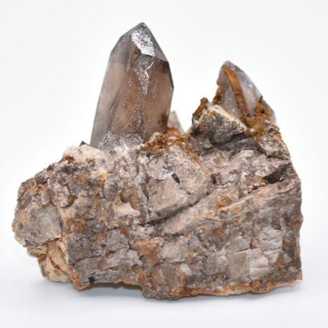 57g Smoky Quartz Point with Feldspar - Malawi